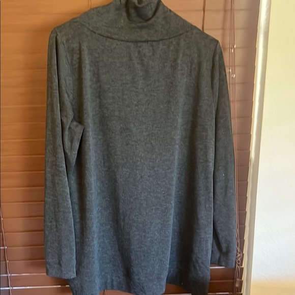 Charcoal Cowl Neck Tunic with Stud Details - Picture 3 of 3